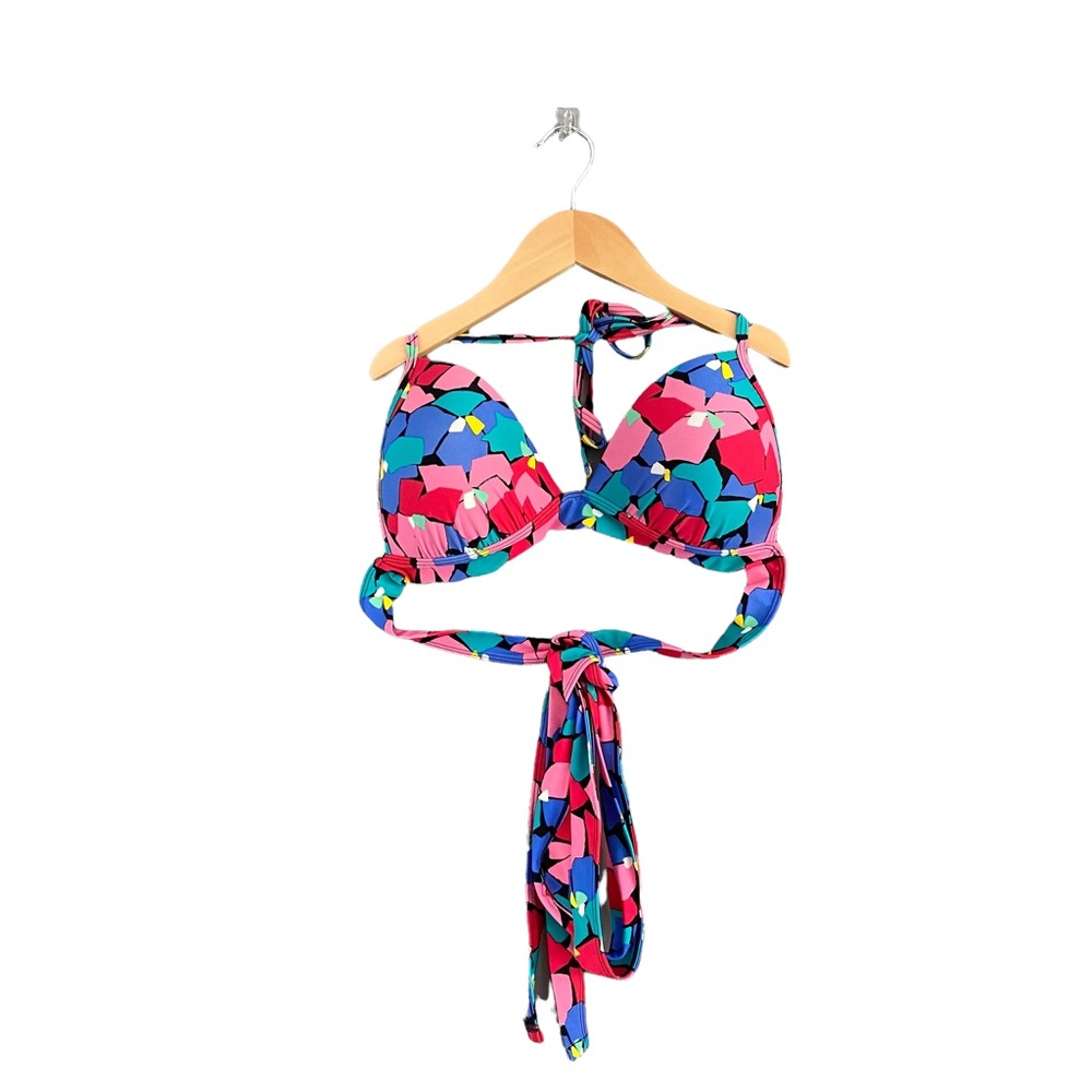 Aerie Abstract Floral Mosaic Bikini Top, Women's Large